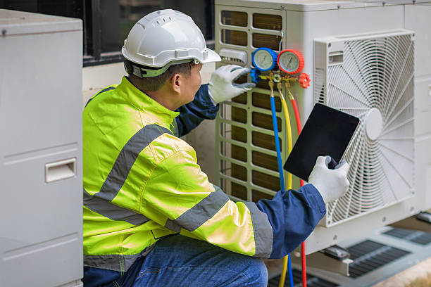 Professional Hvac Maintenance technician working in Worcester, MA